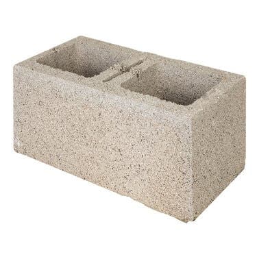 Bloque de hormigón gris ecoBASIC 39x19x19cm Pack 75 uds