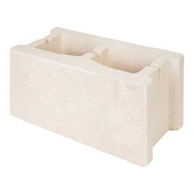 Bloque de hormigón split blanco ecoBASIC 39x19x19cm Pack 75 uds