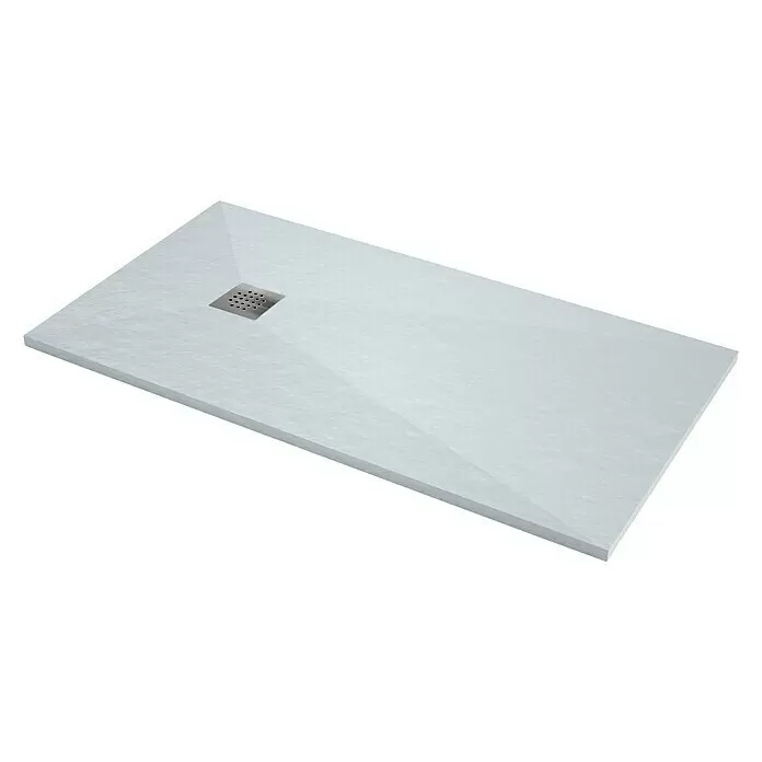 Plato de ducha Resina Rectangular Blanco ECOBASIC 70x120